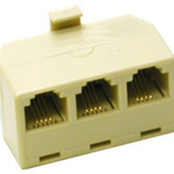 C2G Telephone Splitter network splitter Beige 757120410621 41062