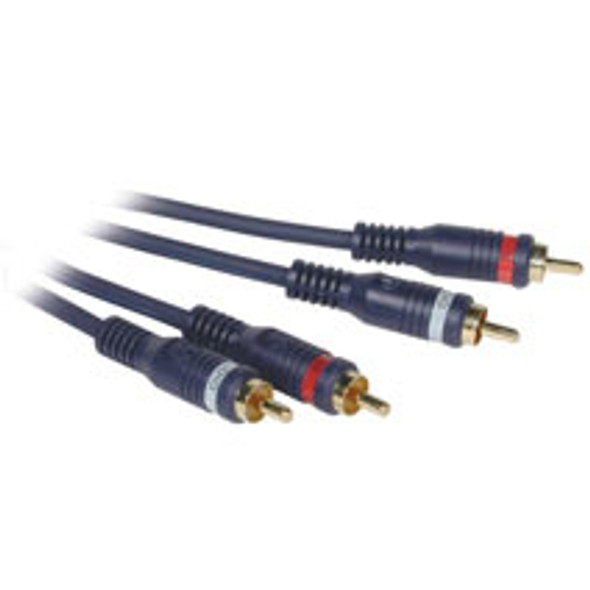 C2G 12Ft Velocity™ Rca Type Audio Cable 3.6 M 2 X Rca Blue 757120130345 13034