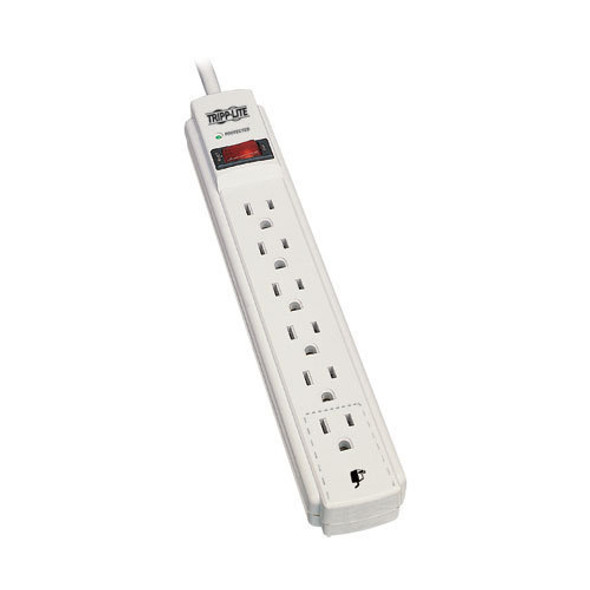 Tripp Lite Protect It! 6-Outlet Surge Protector, 15-Ft. Cord, 790 Joules - Accommodates 1 Transformer 037332166418 Tlp615