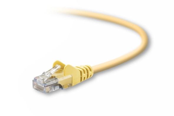Belkin Cat5e, 2ft, 1 x RJ-45, 1 x RJ-45, Yellow networking cable 0.6 m 722868169094 A3L791-02-YLW-S