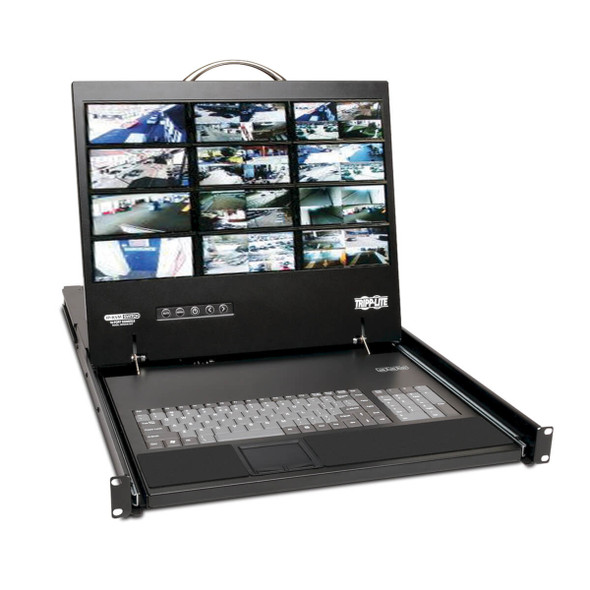 Tripp Lite NetCommander 16-Port Cat5 1U Rack-Mount 1+1 User Console KVM Switch with 19-in. LCD and IP Remote Access 037332140326 B070-016-19-IP