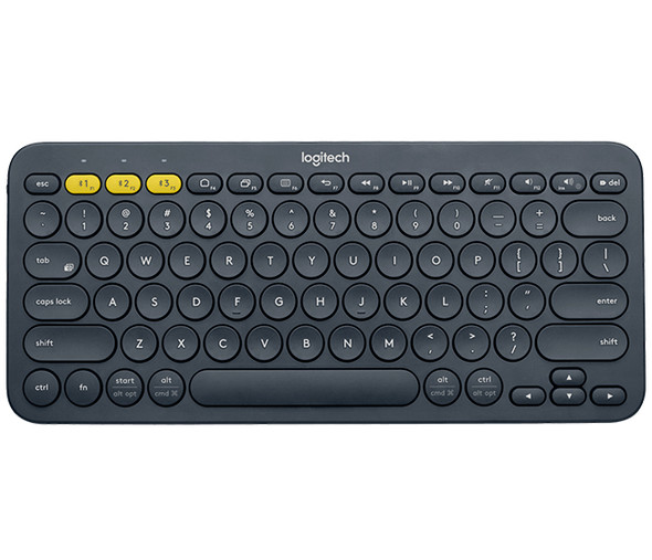 Logitech K380 Multi-Device Keyboard Bluetooth Qwerty Us English Grey 097855117618 920-007558