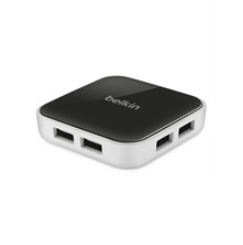 Belkin F4U022TT interface hub 480 Mbit/s Black, Silver 745883670864 F4U022TT