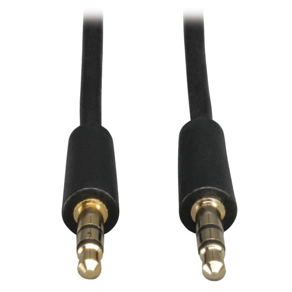 Tripp Lite 3.5mm Mini Stereo Audio Cable for Microphones, Speakers and Headphones (M/M), 15 ft. (4.57 m) 037332184603 P312-015