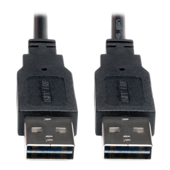 Tripp Lite Universal Reversible USB 2.0 Hi-Speed Cable (Reversible A to Reversible A M/M), 6-ft. 037332179395 UR020-006