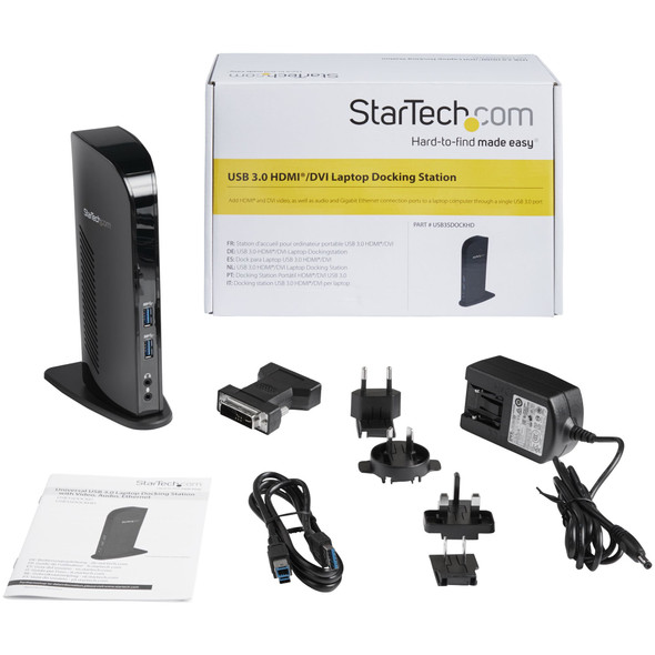 Startech.Com Dual Monitor Usb 3.0 Docking Station With Hdmi - Dvi - 6 X Usb Ports 065030847674 Usb3Sdockhd