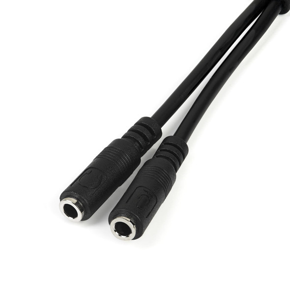 Startech.Com Headset Adapter For Headsets With Separate Headphone / Microphone Plugs - 3.5Mm 4 Position To 2X 3 Position 3.5Mm M/F 065030843515 Muyhsmff