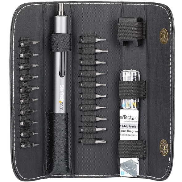 Startech.Com 20-Bit Electric Precision Screwdriver Set - Portable/Mini Battery Powered Bit Driver Kit For Electronic, Laptop, Computer, Tablet & Phone Repairs - Magnetic - Cordless 065030889759 Ctk20Pcedrive