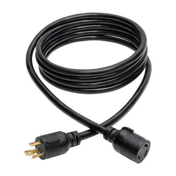 Tripp Lite L6-30P to L6-30R Heavy-Duty Extension Cord - 30A, 250V, 10 AWG, Black, 4.27 m 037332205650 P041-014