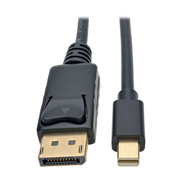 Tripp Lite Mini DisplayPort to DisplayPort 4K @ 60 Hz Adapter Cable (M/M), 4096 x 2160 (4K x 2K), Black, 1.83 m 037332203502 P583-006-BK