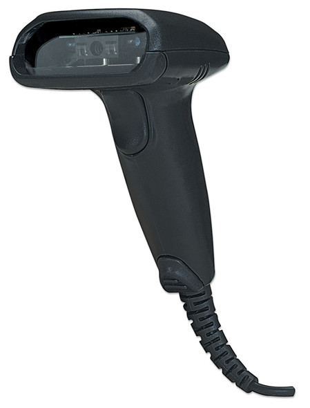 Manhattan Long Range CCD Handheld Barcode Scanner, USB, 500mm Scan Depth, Cable 1.5m, Max Ambient Light 10,000 lux (sunlight), Black, Three Year Warranty, Box 766623177672 177672