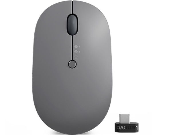 Lenovo Go Multi-Device mouse Ambidextrous RF Wireless+Bluetooth Optical 2400 DPI 195477685727 4Y51C21217