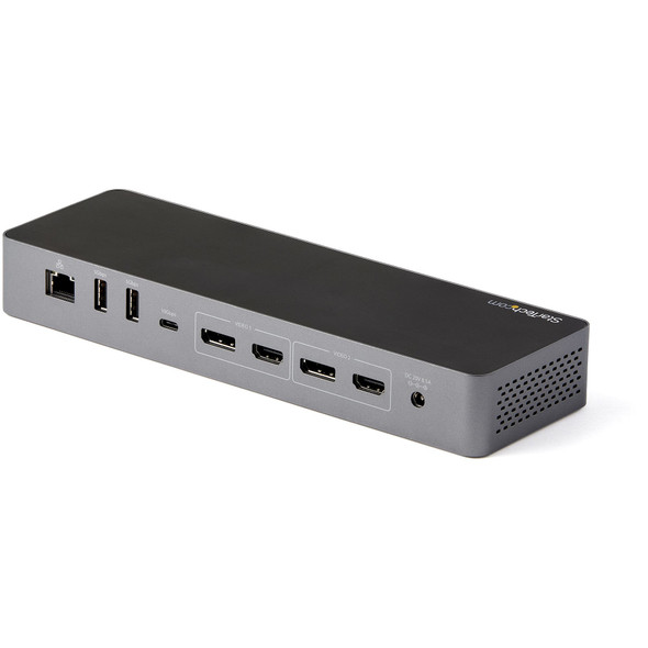 StarTech.com Thunderbolt 3 Dock w/ USB-C Host Compatibility - Dual 4K 60Hz DisplayPort 1.4 or Dual HDMI 2.0 Monitors - Single 8K - TB3/USB-C Laptop Docking Station - 96W PD, 5xUSB - 10Gbps 065030881005 TB3CDK2DH