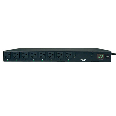 Tripp Lite 1.9kW Single-Phase ATS / Metered PDU, 120V (16 5-15/20R), 2 L5-20P / 5-20P adapters, 2 12ft Cords, 1U Rack-Mount 037332126665 PDUMH20AT