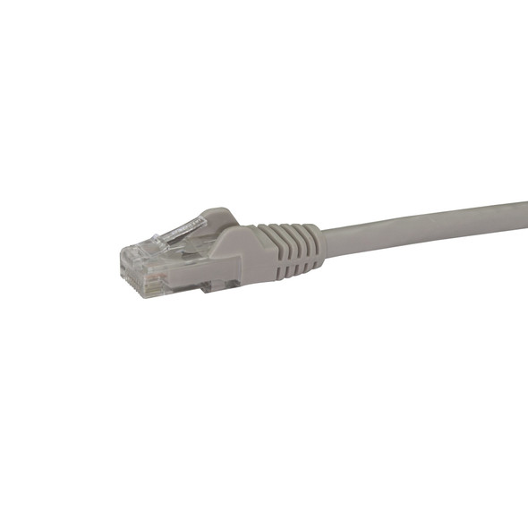 StarTech.com 75ft CAT6 Ethernet Cable - Gray CAT 6 Gigabit Ethernet Wire -650MHz 100W PoE RJ45 UTP Network/Patch Cord Snagless w/Strain Relief Fluke Tested/Wiring is UL Certified/TIA 065030838696 N6PATCH75GR