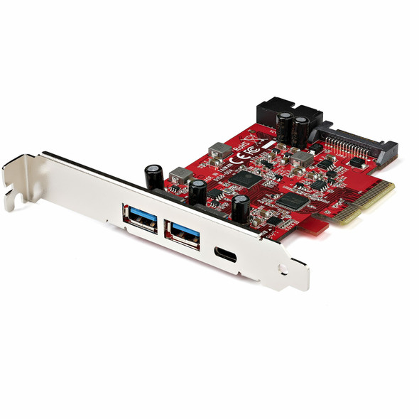 Startech.Com 5-Port Usb Pcie Card - 10Gbps Usb 3.1 Gen 2 Pcie Card W/ 1X Usb-C & 2X Usb-A - 1X 2 Port Idc (Internal 5Gbps Usb Header Expansion) - Usb C Pci Express Controller Card 065030888325 Pexusb312A1C1H