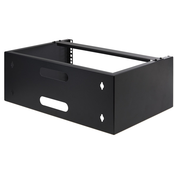 StarTech.com 4U Wall Mount Rack - 19" Wall Mount Network Rack - 13.78 inch Deep (Low Profile) - Wall Mounting Patch Panel Bracket for Network Switches, IT Equipment - 44lb (20kg) Capacity 065030887854 WALLMOUNT4