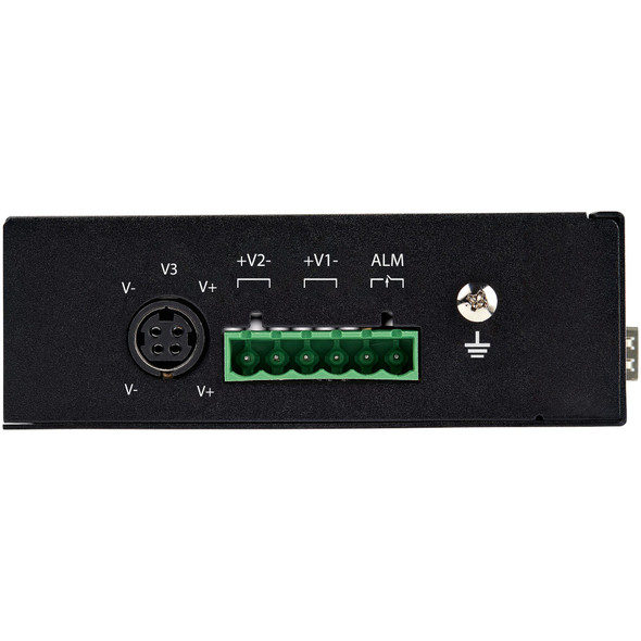 StarTech.com Industrial 5 Port Gigabit Ethernet Switch 5 PoE RJ45 +2 SFP Slots 30W PoE+ 48VDC 10/100/1000 Power Over Ethernet LAN Switch -40C to 75C with DIN Connector/Mountable 065030889582 IES1G52UPDIN