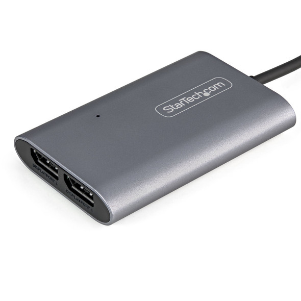 Startech.Com Thunderbolt 3 To Dual Displayport Adapter Dp 1.4 - Dual 4K 60Hz Or Single 8K/5K Thunderbolt 3 To Dp Adapter - Tb3 To 2X Displayport Monitor Video Display Adapter - Mac/Windows 065030888752 Tb32Dp14