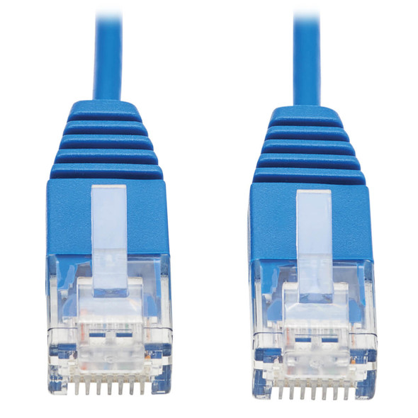 Tripp Lite Cat6 Gigabit Molded Ultra-Slim UTP Ethernet Cable (RJ45 M/M), Blue, 0.31 m 037332256904 N200-UR01-BL