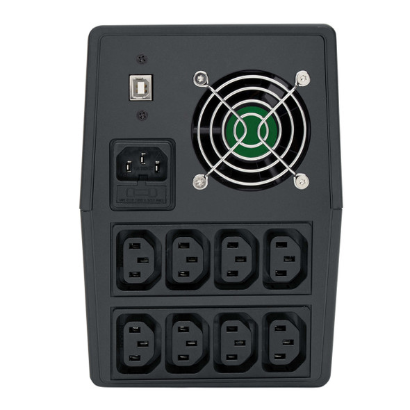 Tripp Lite UPS 1500VA 900W Battery Back Up Tower AVR 230V Line-Interactive with 8 C13 Outlets - C14 Inlet, LCD, USB 037332221773 OMNIVSX1500