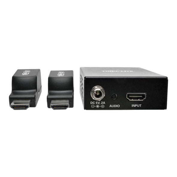 Tripp Lite 2-Port HDMI over Cat5/Cat6 Extender Kit, Power over Cable, Box-Style Transmitter, 2 Mini Receivers, 1080p @ 60 Hz, TAA 037332201133 B126-2P2M-POC