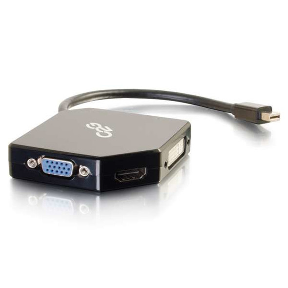 C2G 54341 cable gender changer DisplayPort HDMI, VGA, DVI Black 757120543411 54341