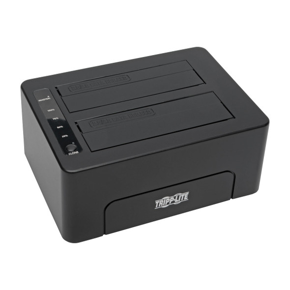 Tripp Lite USB 3.0 SuperSpeed to Dual SatA External Hard Drive Docking Station with Cloning for 2.5in/3.5in HDD 037332181299 U339-002