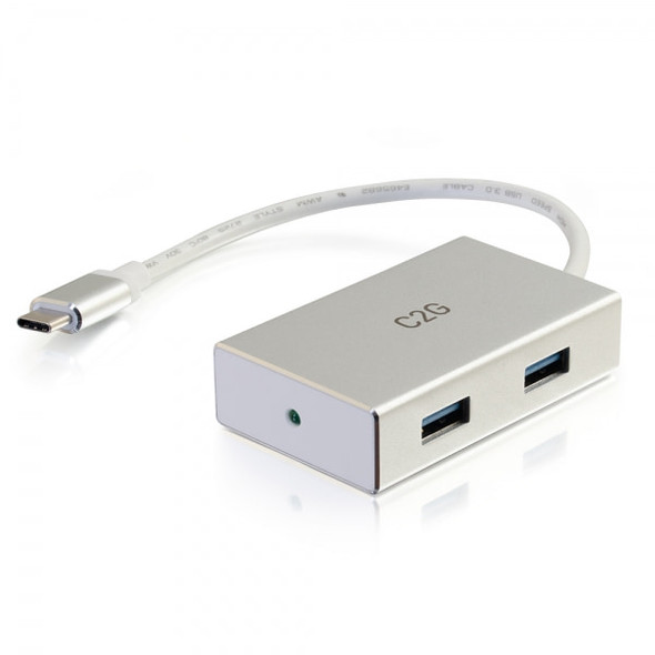 C2G 29827 interface hub USB 3.2 Gen 1 (3.1 Gen 1) Type-C 5000 Mbit/s Silver 757120298274 29827