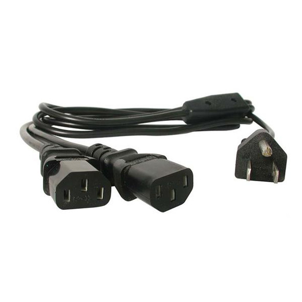 StarTech.com 6 ft Standard Y Computer Power Cord NEMA 5-15P to 2x C13 065030806312 PXT101Y