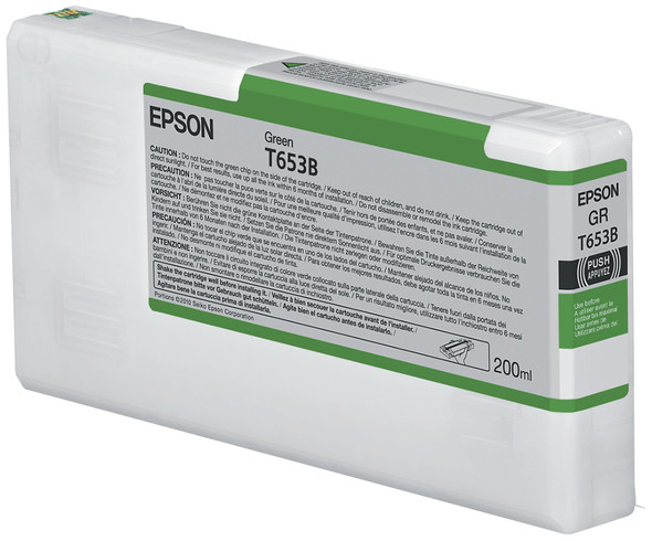 Epson T653B Green Ink Cartridge (200ml) 010343877719 T653B00