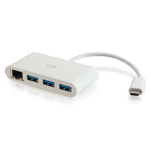 C2G 29746 interface hub USB 3.2 Gen 1 (3.1 Gen 1) Type-C 5000 Mbit/s White 757120297468 29746