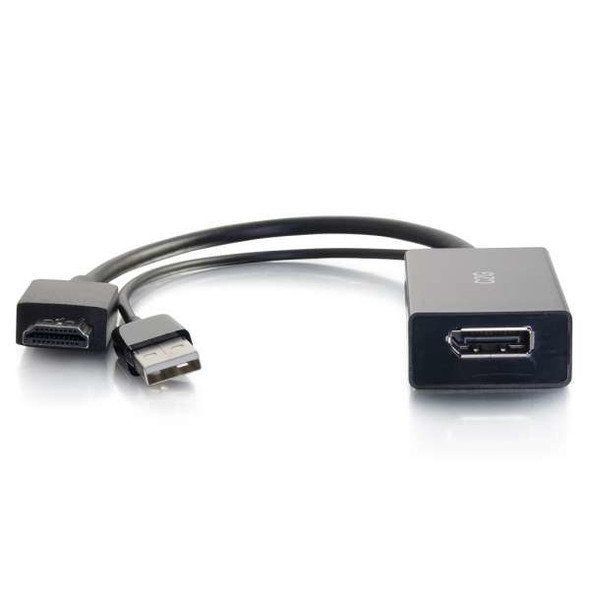 C2G 22323 Video Cable Adapter Hdmi, Usb-A Displayport Black 757120223238 22323