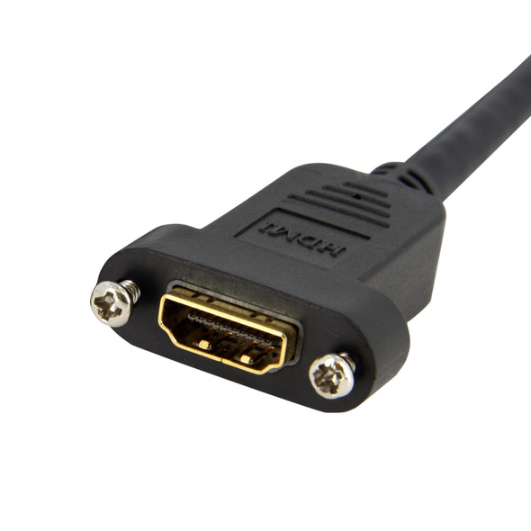 StarTech.com 3 ft High Speed HDMI Cable for Panel Mount - F/M 065030837033 HDMIPNLFM3