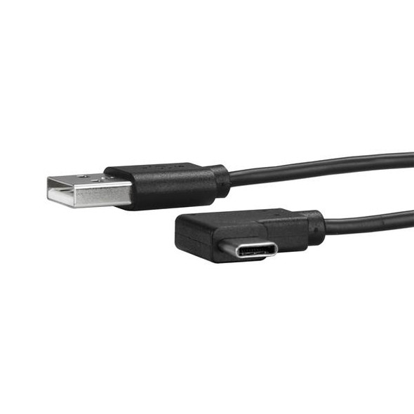 StarTech.com USB-A to USB-C Cable - Right-Angle - M/M - 1 m (3 ft.) - USB 2.0 065030871860 USB2AC1MR