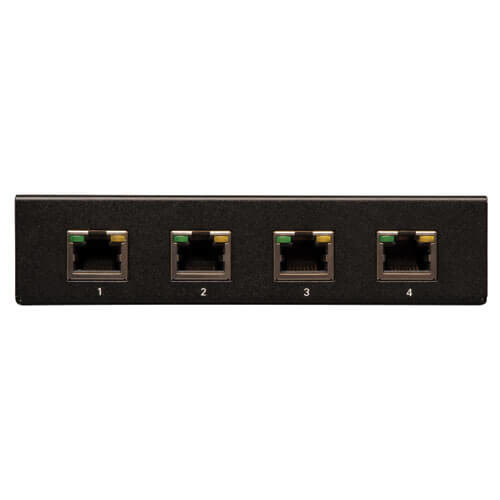 Tripp Lite 4-Port VGA with Audio over Cat5 / Cat6 Extender Splitter, Box-Style Transmitter with EDID, 1920 x 1440 at 60Hz, Up to 305 m (1,000-ft.) 037332178435 B132-004A-2