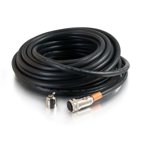 C2G 100ft RapidRun coaxial cable 30.48 m Black 757120600077 60007