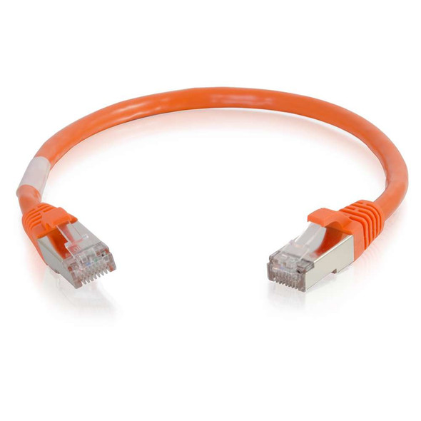 C2G 2ft Cat6 networking cable Orange 0.61 m S/FTP (S-STP) 757120008774 00877