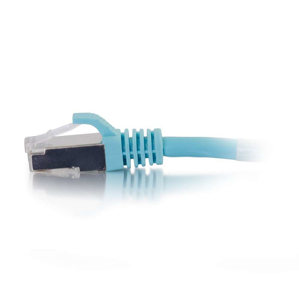C2G 1ft Cat6a networking cable Blue 0.3 m S/FTP (S-STP) 757120007401 00740