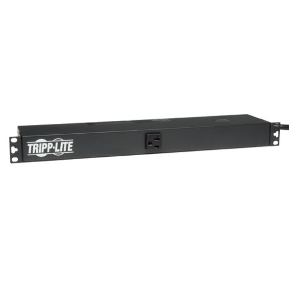 Tripp Lite 2.4kW Single-Phase Basic PDU, 120V Outlets (13 5-15/20R), 5-20P, 15ft Cord, 1U Rack-Mount 037332116673 PDU1220