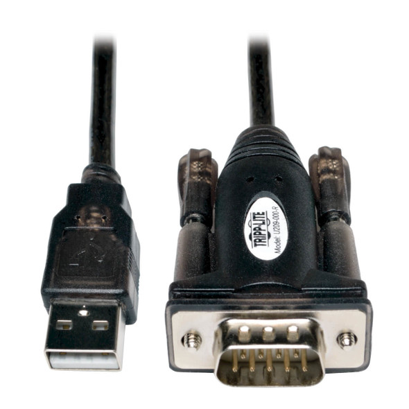 Tripp Lite USB to Serial Adapter Cable (USB-A to DB9 M/M), 1.52 m (5-ft.) 037332095640 U209-000-R