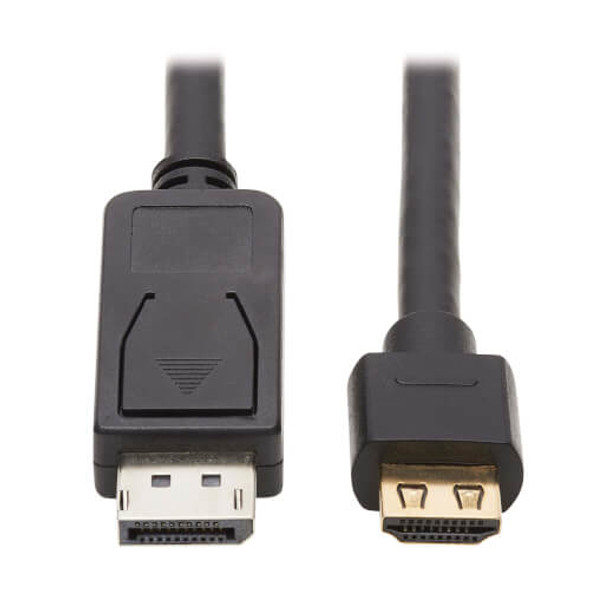 Tripp Lite DisplayPort 1.2a to HDMI 2.0 Active Adapter Cable (M/M) - Grip HDMI Plug, 4K @ 60 Hz, Black, 4.57 m 037332242754 P582-015-4K6AE