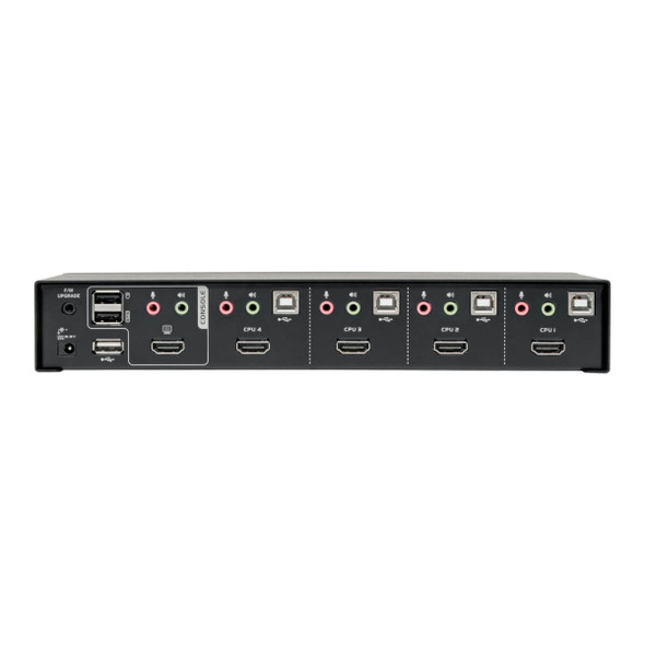Tripp Lite 4-Port HDMI/USB KVM Switch with Audio/Video and USB Peripheral Sharing 037332226129 B004-HUA4-K