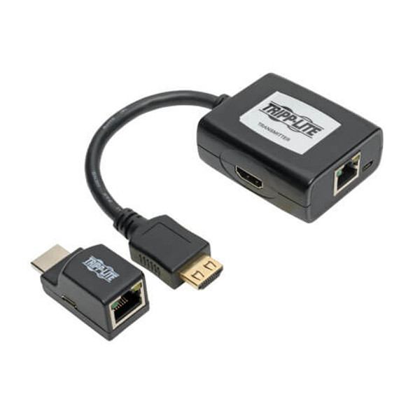 Tripp Lite HDMI over Cat5/Cat6 Extender Kit, Power over Cable, 1080p @ 60 Hz 037332201003 B126-1P1M-U-POC