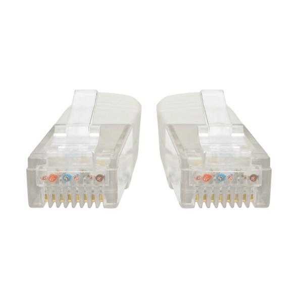 Tripp Lite Cat5 / Cat5e / Cat6 Gigabit Molded UTP Ethernet Patch Cable, 24 AWG, 550 MHz/1 Gbps (RJ45 M/M), White, 30.5 m 037332204837 N200-100-WH