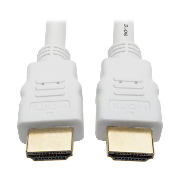 Tripp Lite High-Speed HDMI Cable with Digital Video and Audio, Ultra HD 4K x 2K (M/M), White, 7.62 m 037332203540 P568-025-WH