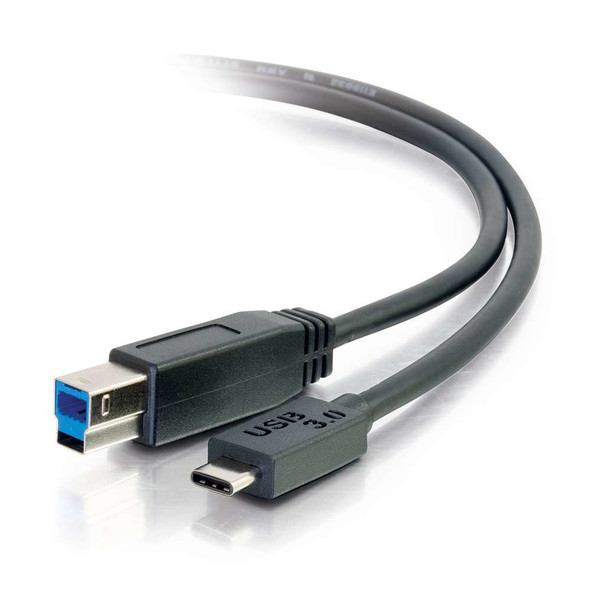 C2G 6ft, USB 3.0 Type C, USB B USB cable 1.8288 m USB 3.2 Gen 1 (3.1 Gen 1) USB C Black 757120288664 28866