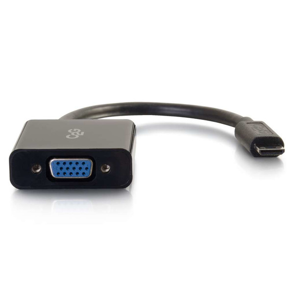 C2G 41353 Video Cable Adapter 0.2032 M Mini-Hdmi Vga (D-Sub) Black 757120413530 41353