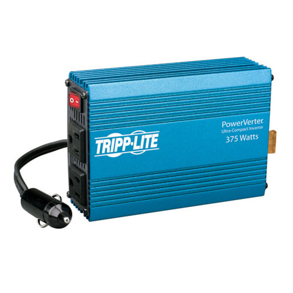 Tripp Lite 375W Powerverter Ultra-Compact Car Inverter With 2 Outlets 037332119841 Pv375