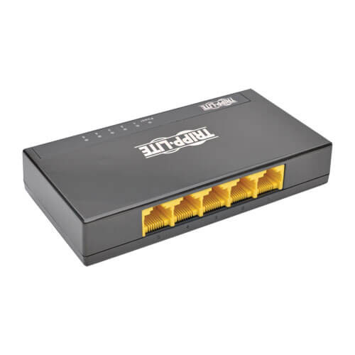 Tripp Lite 5-Port 10/100/1000 Mbps Desktop Gigabit Ethernet Unmanaged Switch 037332194763 NG5P